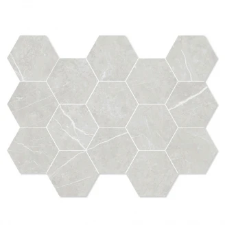 Marmor Mosaik Klinker Prestige Ljusgrå Matt 33x23 cm